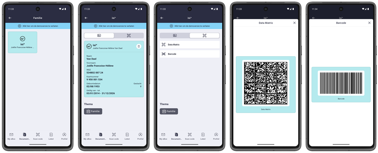 visuels carte isi+ sur smartphone